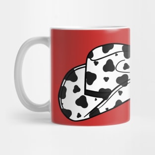 Cowboy Hat Black Cow Spots Wild West Art Mug